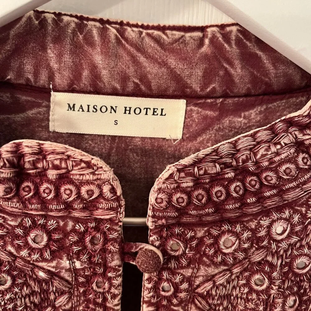 Maison Hotel Camilla Jacket - Amritsar Sangria - Picture 2 of 4